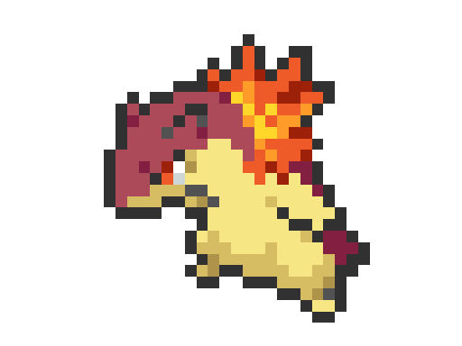 Shiny Typhlosion.